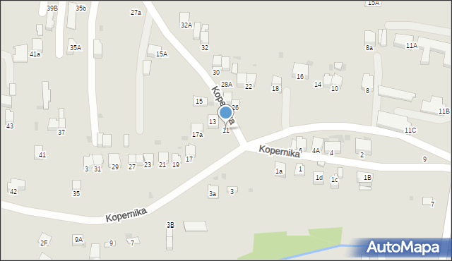 Miechów, Kopernika Mikołaja, 11, mapa Miechów