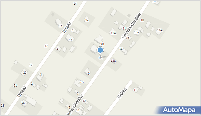 Miechów-Charsznica, Kolonia-Chodów, 9A, mapa Miechów-Charsznica