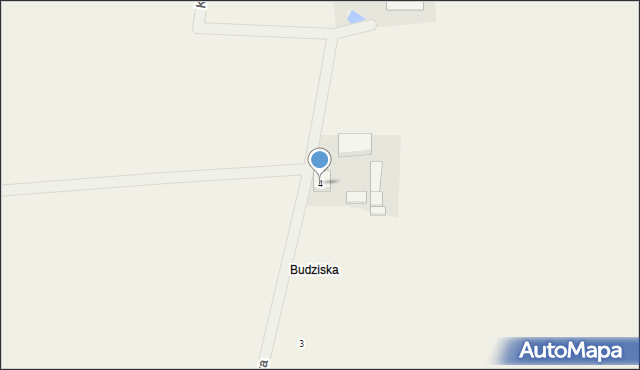 Miedzna, Kolonie Budziska, 4, mapa Miedzna