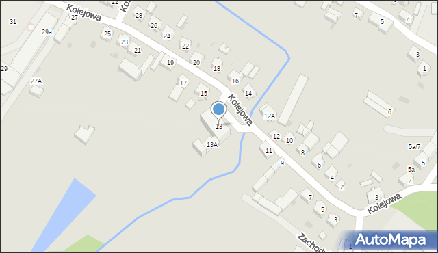 Międzybórz, Kolejowa, 13, mapa Międzybórz