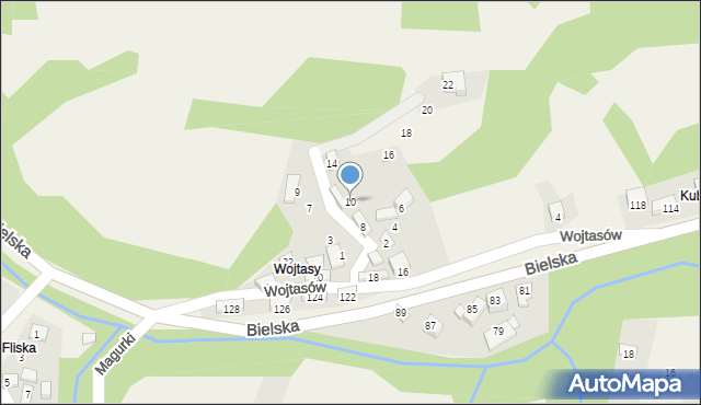 Międzybrodzie Bialskie, Kołodzieja, 10, mapa Międzybrodzie Bialskie