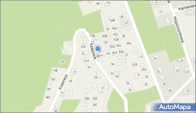 Międzybrodzie Bialskie, Kotelnica, 68, mapa Międzybrodzie Bialskie