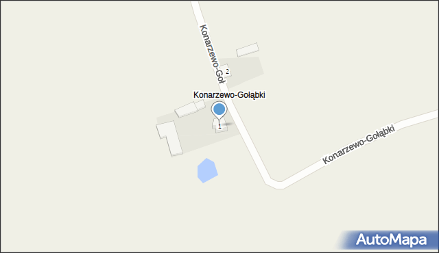 Mierniki, Konarzewo-Gołąbki, 1, mapa Mierniki