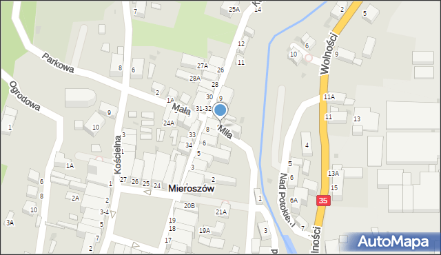 Mieroszów, Kopernika Mikołaja, 8A, mapa Mieroszów