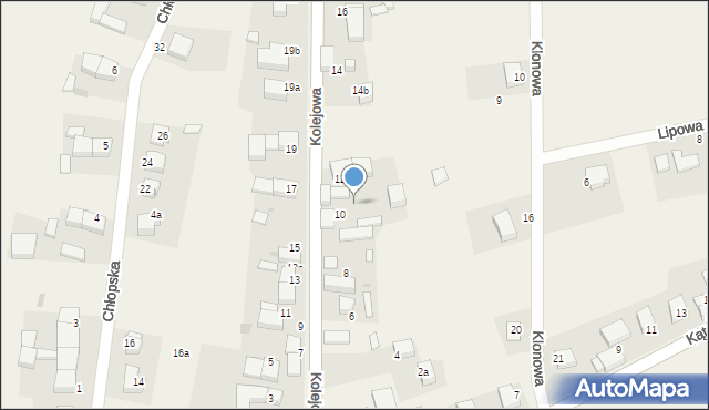 Mietków, Kolejowa, 10a, mapa Mietków