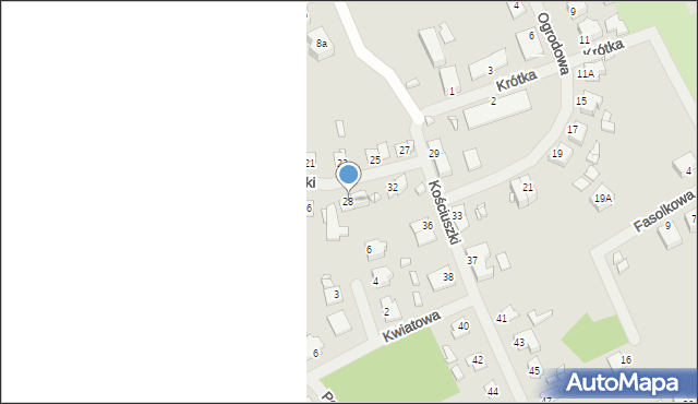 Mikołajki, Kościuszki Tadeusza, gen., 28, mapa Mikołajki