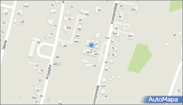 Mikołów, Konopnickiej Marii, 49/3, mapa Mikołów