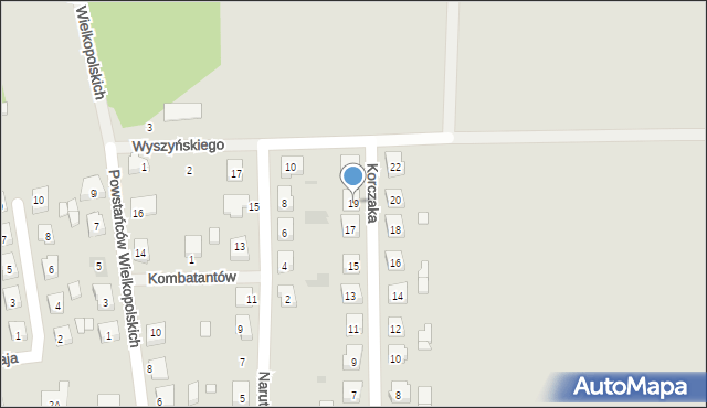Mikstat, Korczaka Janusza, 19, mapa Mikstat