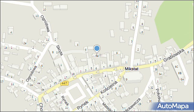 Mikstat, Kościuszki Tadeusza, gen., 6a, mapa Mikstat