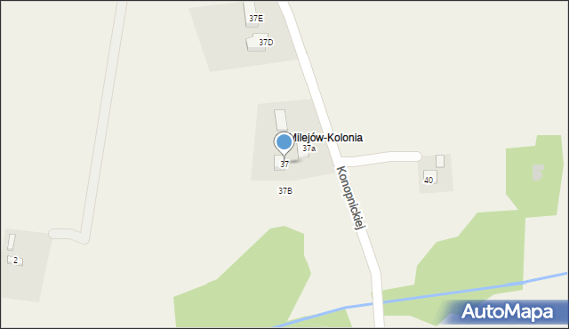 Milejów, Konopnickiej Marii, 37, mapa Milejów