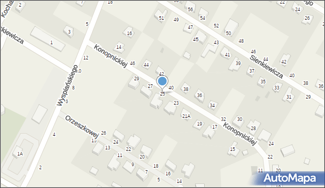 Miłoszyce, Konopnickiej Marii, 25, mapa Miłoszyce