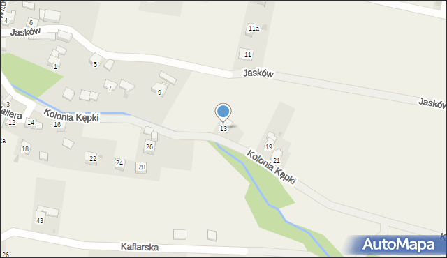 Milówka, Kolonia Kępki, 13, mapa Milówka