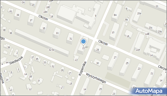 Mińsk Mazowiecki, Kopernika Mikołaja, 11, mapa Mińsk Mazowiecki