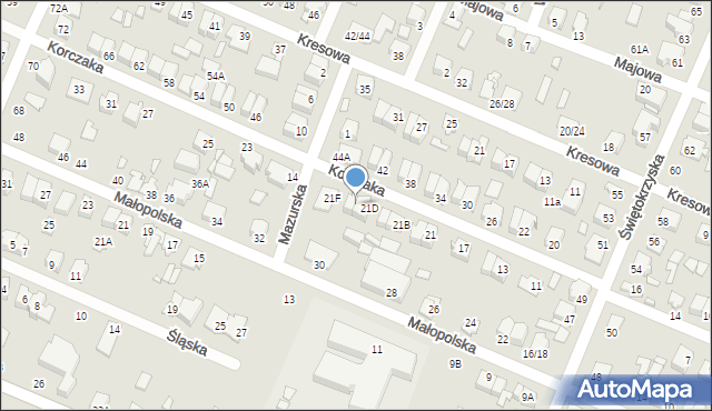 Mińsk Mazowiecki, Korczaka Janusza, 21E, mapa Mińsk Mazowiecki