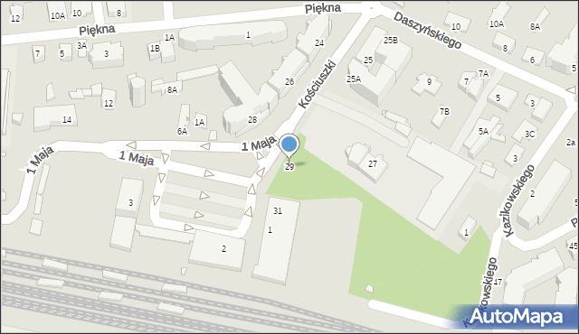 Mińsk Mazowiecki, Kościuszki Tadeusza, gen., 29, mapa Mińsk Mazowiecki
