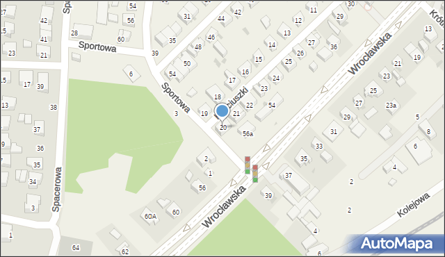 Mirków, Kościuszki Tadeusza, gen., 20, mapa Mirków