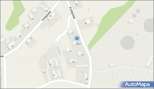 Mirostowice Dolne, Kolejowa, 37a, mapa Mirostowice Dolne