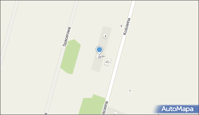 Mistów, Kościelna, 12, mapa Mistów