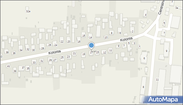 Mniów, Kolonia, 17, mapa Mniów