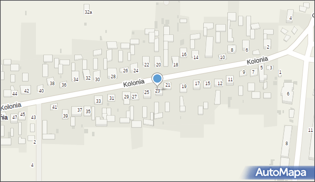 Mniów, Kolonia, 23, mapa Mniów