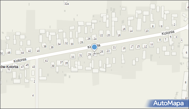 Mniów, Kolonia, 27, mapa Mniów