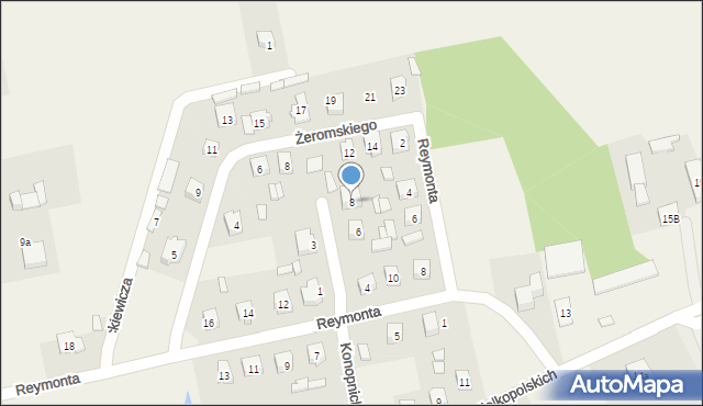 Mniszków, Konopnickiej Marii, 8, mapa Mniszków