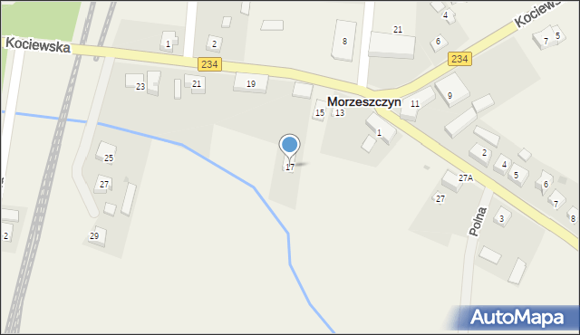 Morzeszczyn, Kociewska, 17, mapa Morzeszczyn