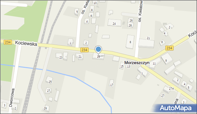 Morzeszczyn, Kociewska, 19, mapa Morzeszczyn