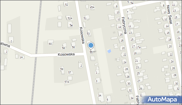 Moszczenica, Kosowska, 55, mapa Moszczenica