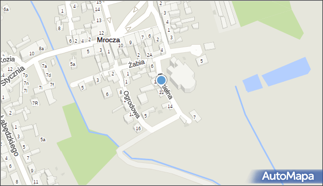 Mrocza, Kościelna, 12, mapa Mrocza