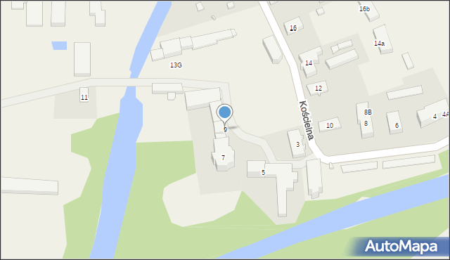Murzynowo, Kościelna, 9, mapa Murzynowo