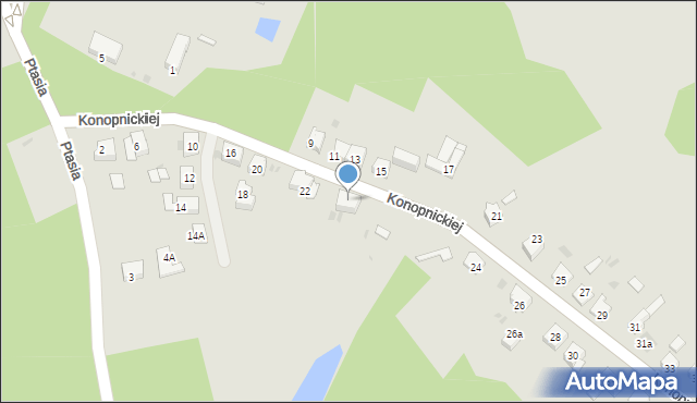 Mysłowice, Konopnickiej Marii, 22a, mapa Mysłowice