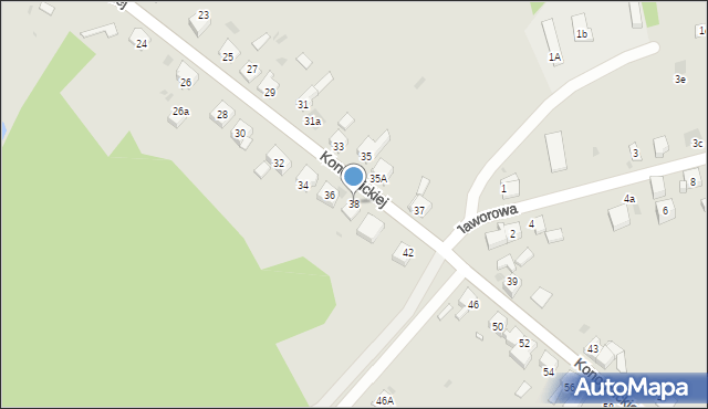 Mysłowice, Konopnickiej Marii, 38, mapa Mysłowice