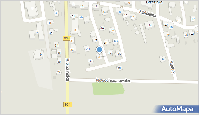 Mysłowice, Kościelna, 2E, mapa Mysłowice