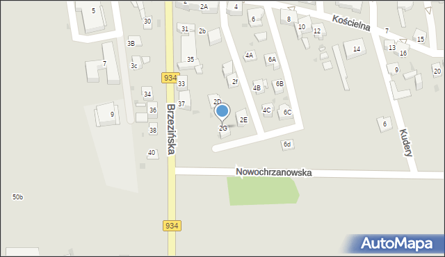 Mysłowice, Kościelna, 2G, mapa Mysłowice