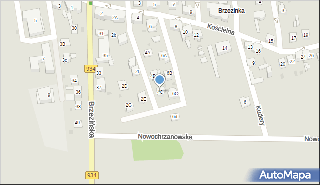 Mysłowice, Kościelna, 4C, mapa Mysłowice