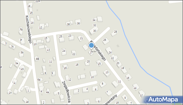 Mysłowice, Kotarbińskiego Tadeusza, 17, mapa Mysłowice