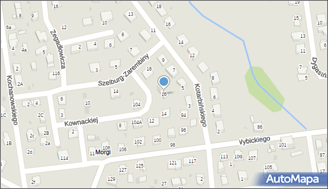 Mysłowice, Kownackiej Marii, 16, mapa Mysłowice