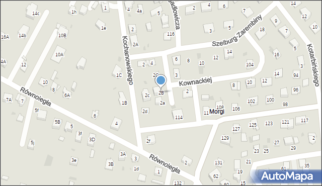 Mysłowice, Kownackiej Marii, 2B, mapa Mysłowice