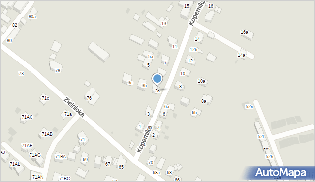 Mysłowice, Kopernika Mikołaja, 3a, mapa Mysłowice