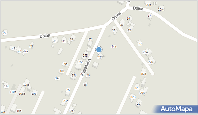 Mysłowice, Kopernika Mikołaja, 42, mapa Mysłowice
