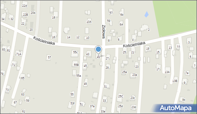 Mysłowice, Kościelniaka Franciszka, 41, mapa Mysłowice