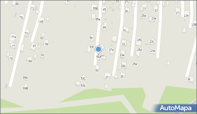 Mysłowice, Kościelniaka Franciszka, 51A, mapa Mysłowice