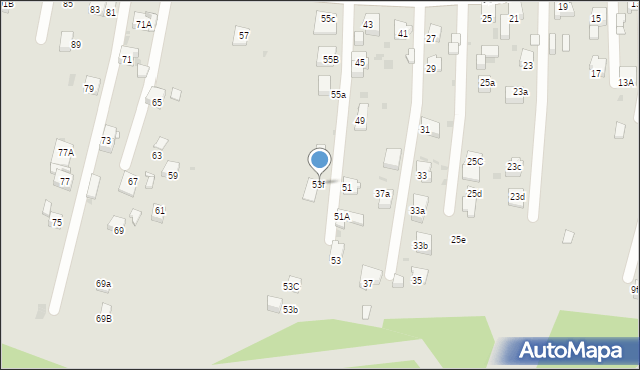 Mysłowice, Kościelniaka Franciszka, 53f, mapa Mysłowice