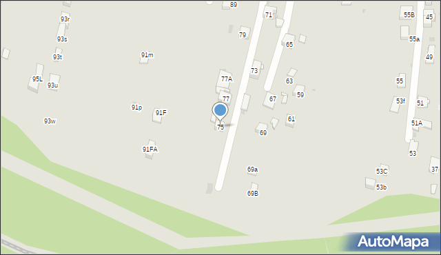 Mysłowice, Kościelniaka Franciszka, 75, mapa Mysłowice