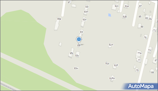 Mysłowice, Kościelniaka Franciszka, 93t, mapa Mysłowice