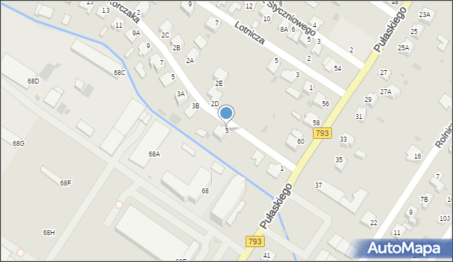 Myszków, Korczaka Janusza, 3, mapa Myszków