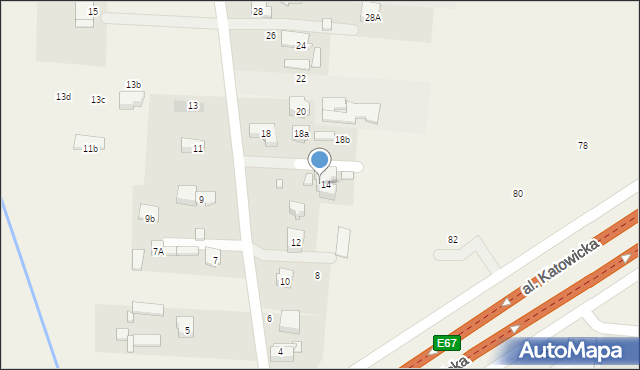 Nadarzyn, Komorowska, 16, mapa Nadarzyn