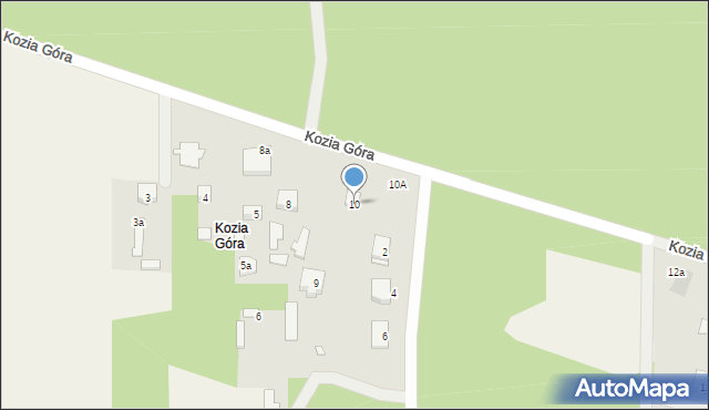 Nadma, Kozia Góra, 10, mapa Nadma