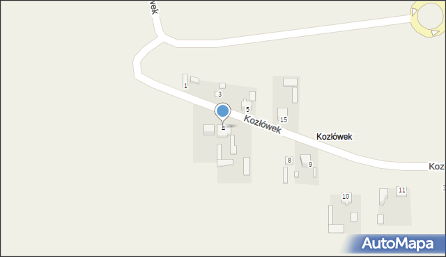 Nadma, Kozłówek, 4, mapa Nadma